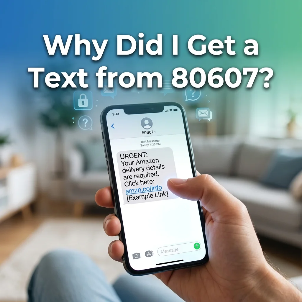 Why did I get a text from 80607, including possible SMS alerts, notifications, verification codes, and short code messages