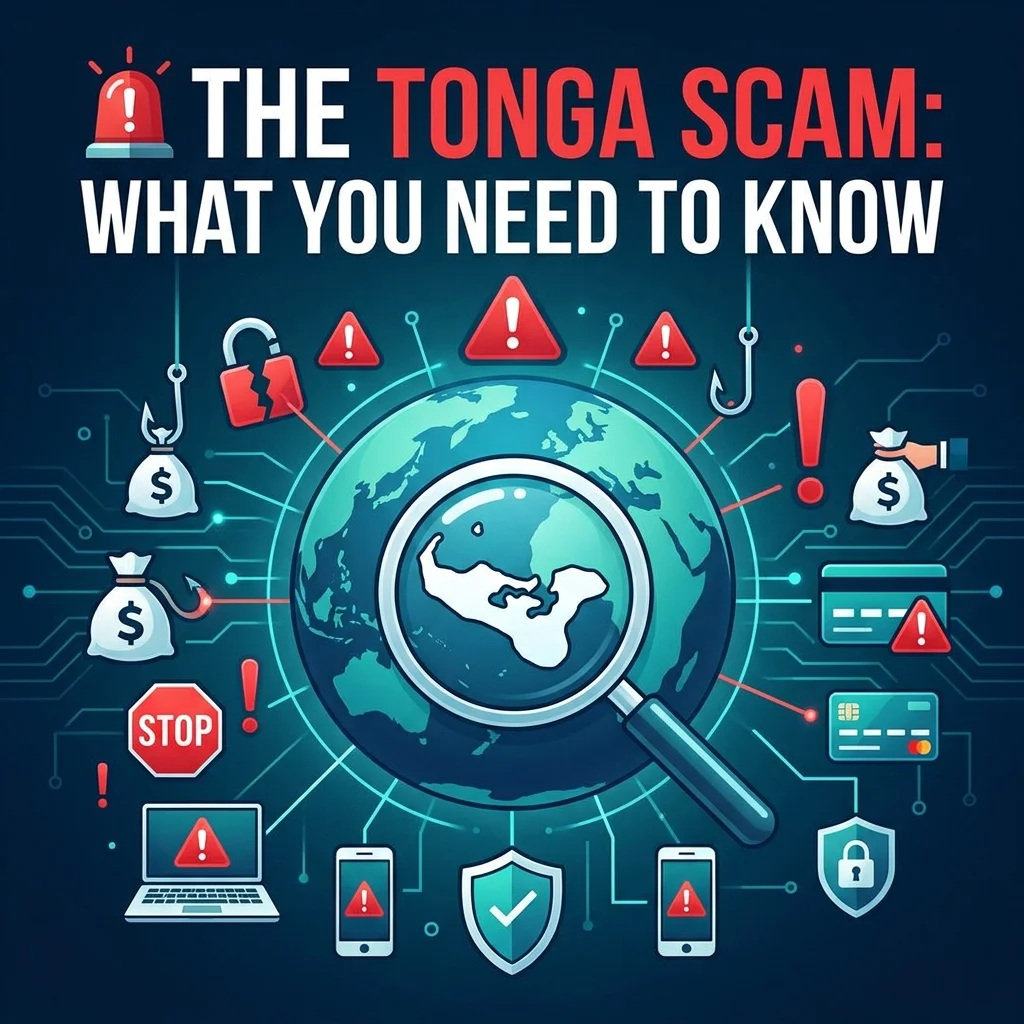 The Tonga scam explained, including suspicious 67684 calls and messages, international number spoofing, unexpected charges, and phone safety tips