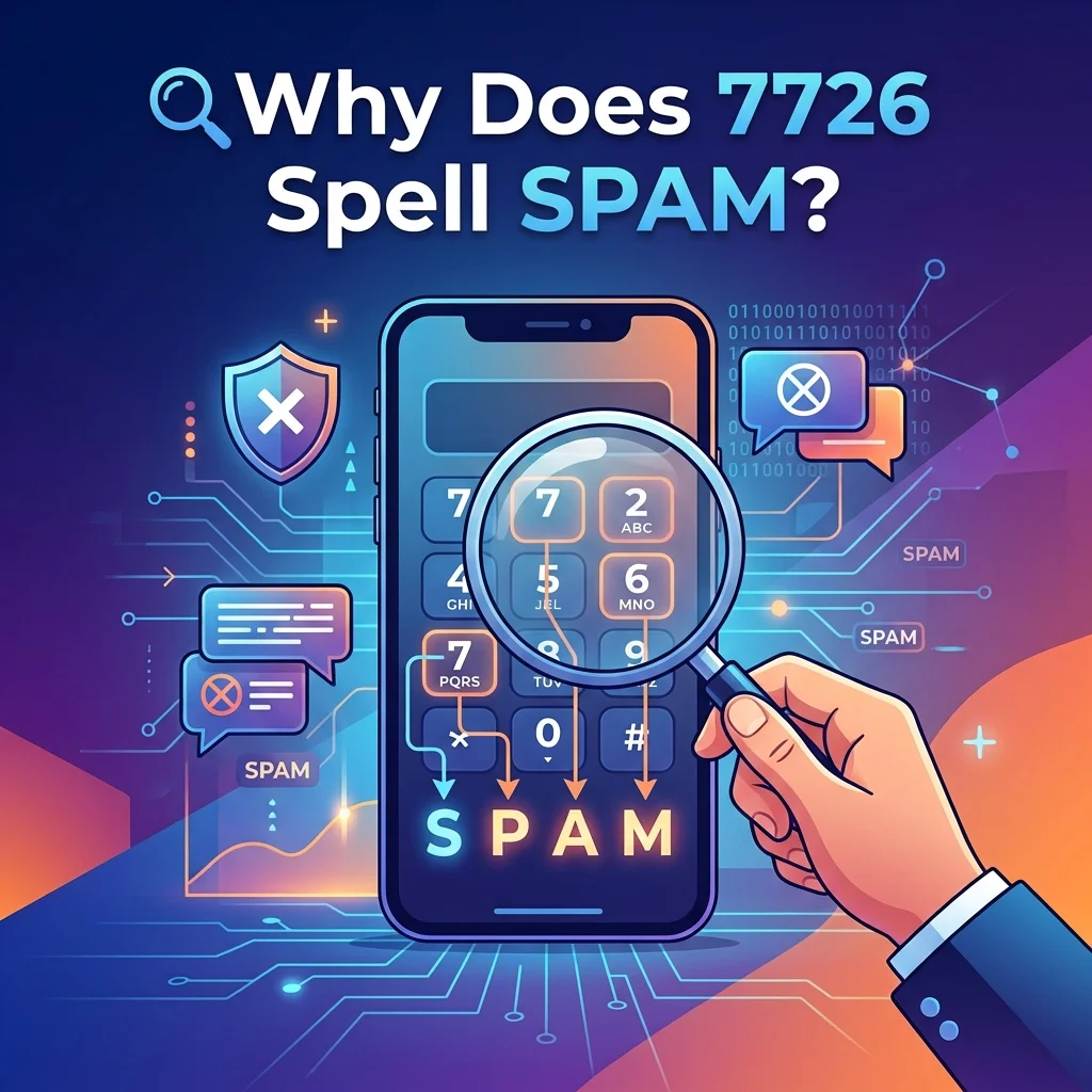 Why 7726 spells SPAM, explaining the phone keypad connection and its use for reporting unwanted text messages