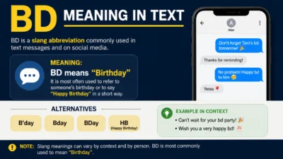 bd meaning in text