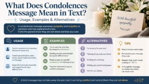 Condolences Message