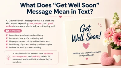 get well soon message