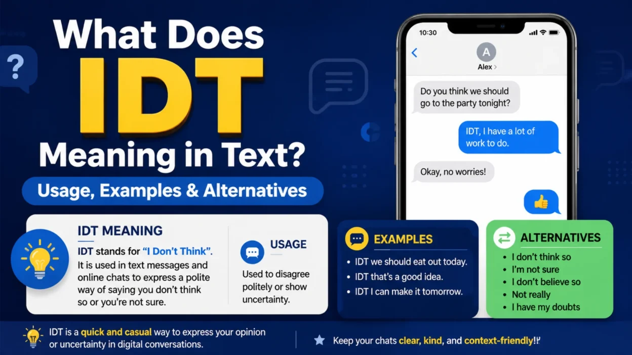 IDT Meaning in Text