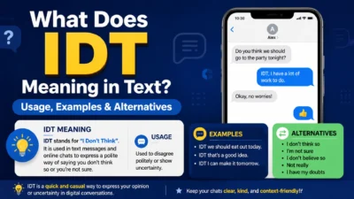 IDT Meaning in Text