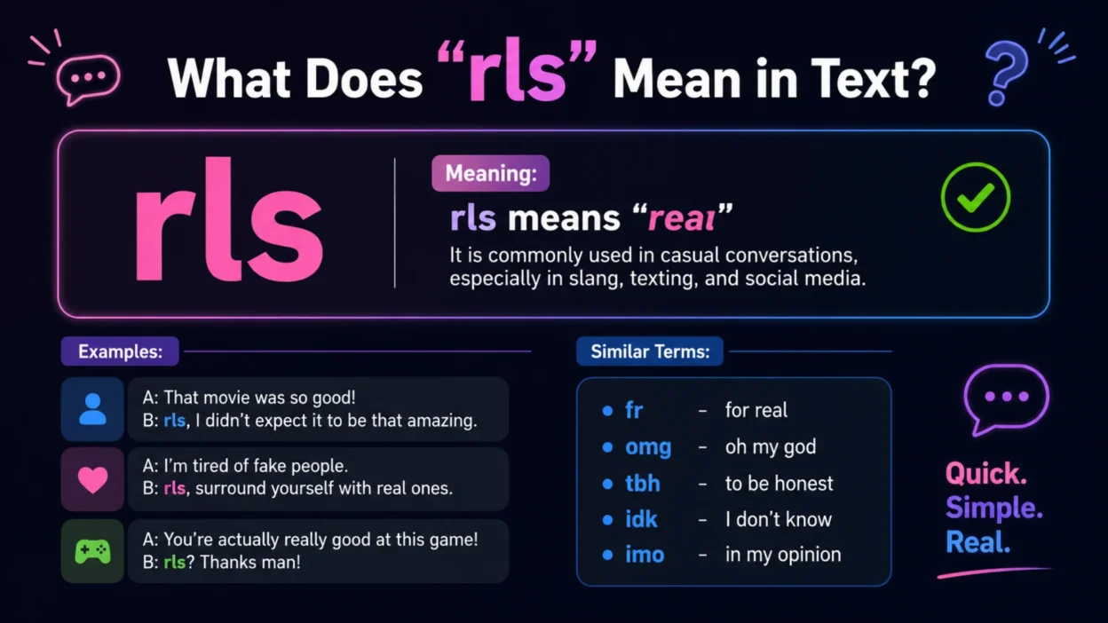 rls meaning in text