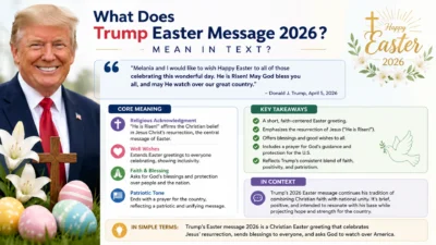 trump easter message 2026