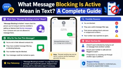 Message Blocking Is Active