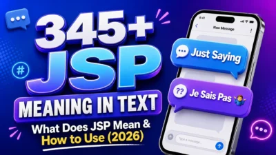JSP Meaning in Text