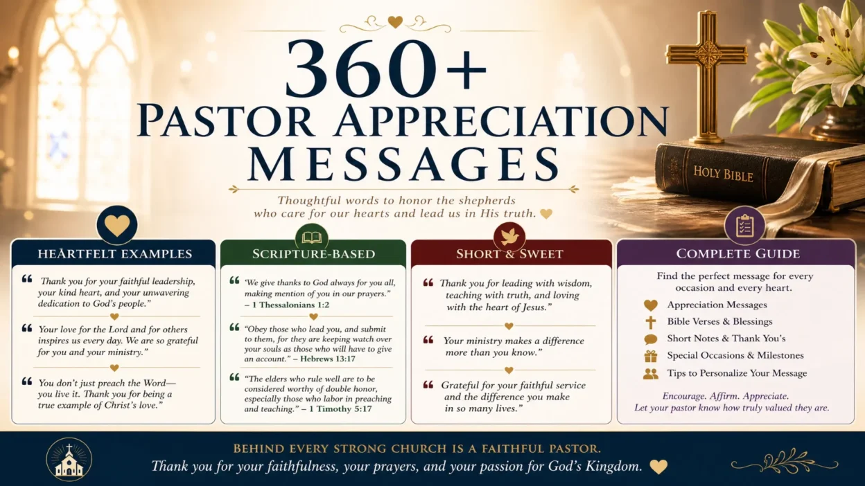 Pastor Appreciation Message
