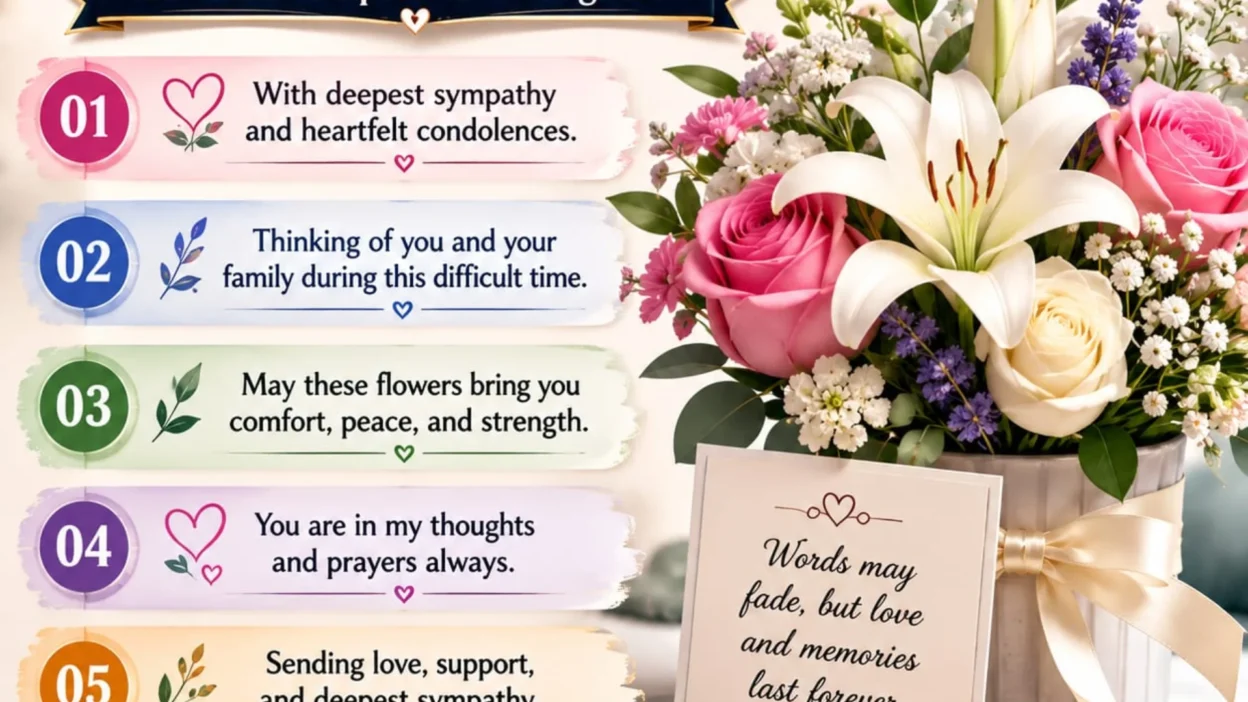 ympathy Message for Flowers