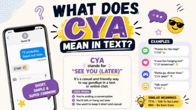 CYA Mean in Text