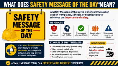safety message of the day
