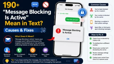 message blocking is active