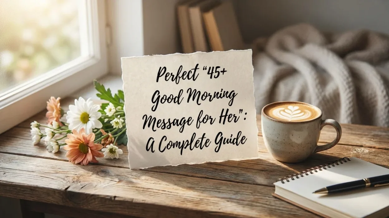 good morning message for her