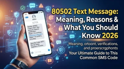 80502 text message meaning, common reasons for receiving it, SMS short code details, and what you should know
