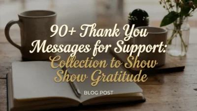 Thank You Messages for Support
