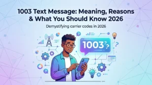 1003 text message meaning, common reasons for receiving it, SMS short code details, and what to know in 2026