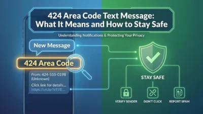 424 area code text message explained with tips to identify suspicious texts and stay safe