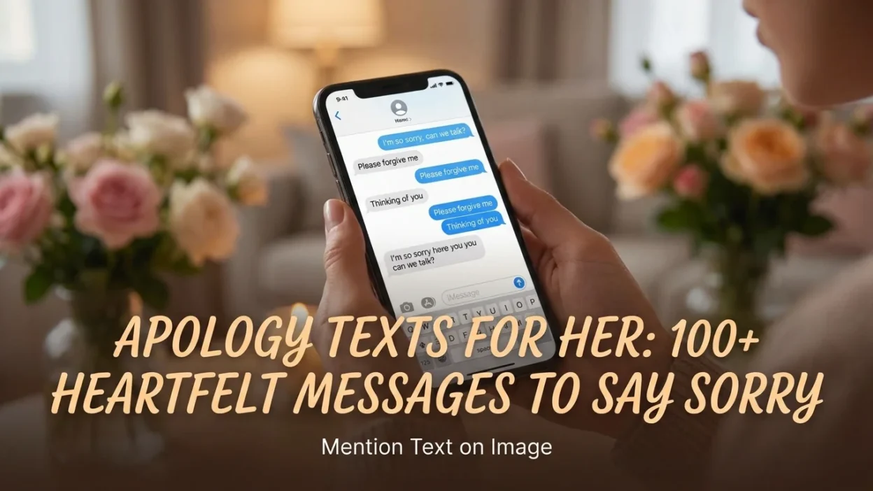 Apology texts for her with heartfelt messages to sincerely say sorry and mend the relationship