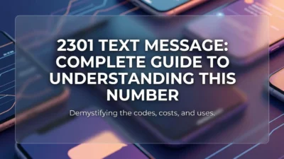 2301 text message meaning explained with a complete guide to understanding this number