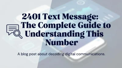 2401 text message meaning explained with a complete guide to understanding this number