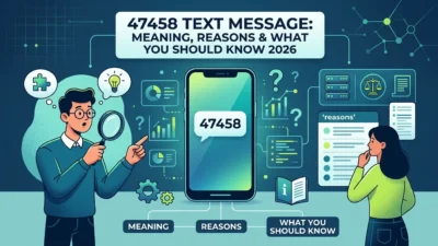 47458 text message meaning, common reasons for receiving it, SMS verification codes, short code details, and what to know in 2026
