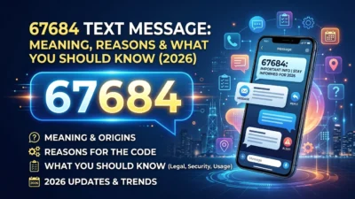 67684 text message meaning, common reasons for receiving it, SMS short code details, and what you should know in 2026