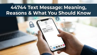 44744 text message meaning, Aspira Connect short code, SMS alerts, notifications, and text message safety tips