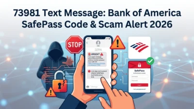 73981 text message meaning, Bank of America SafePass codes, account verification, security alerts, and scam warnings for 2026